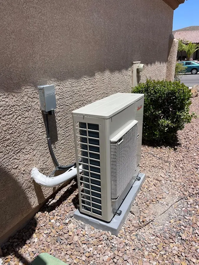 Residential air conditioning condenser unit in Argentine